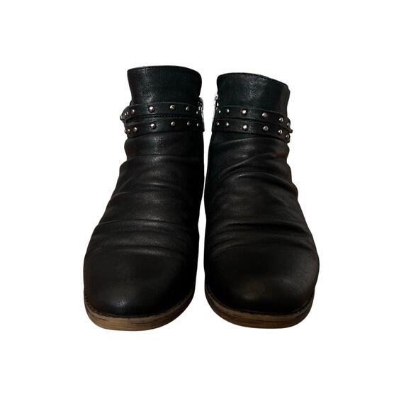 Propet  Black Leather Ankle Boot Roxie Bootie Size 7 W WFX135L - Picture 2 of 9